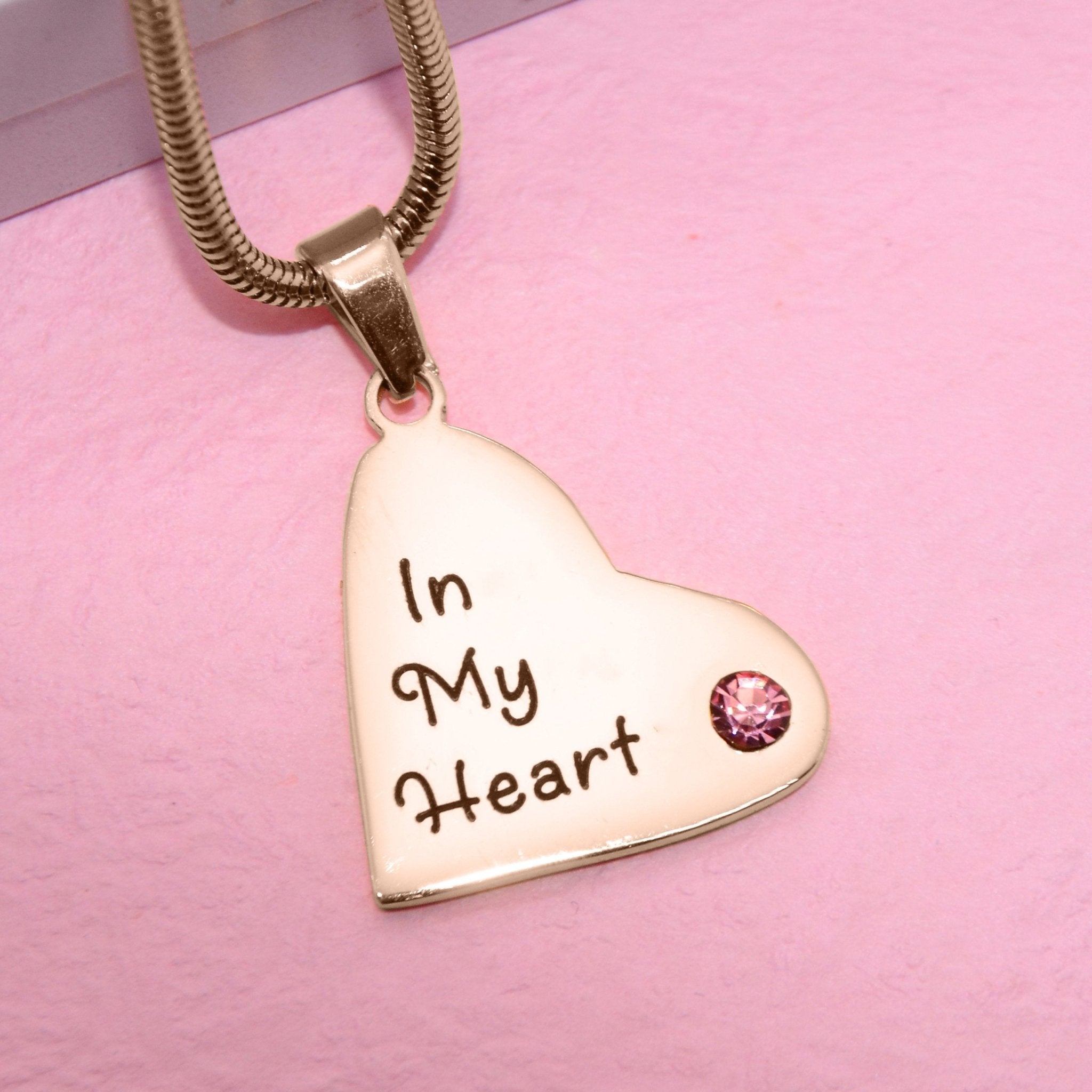 ADDITIONAL Children Heart Birthstone Necklace - Extras