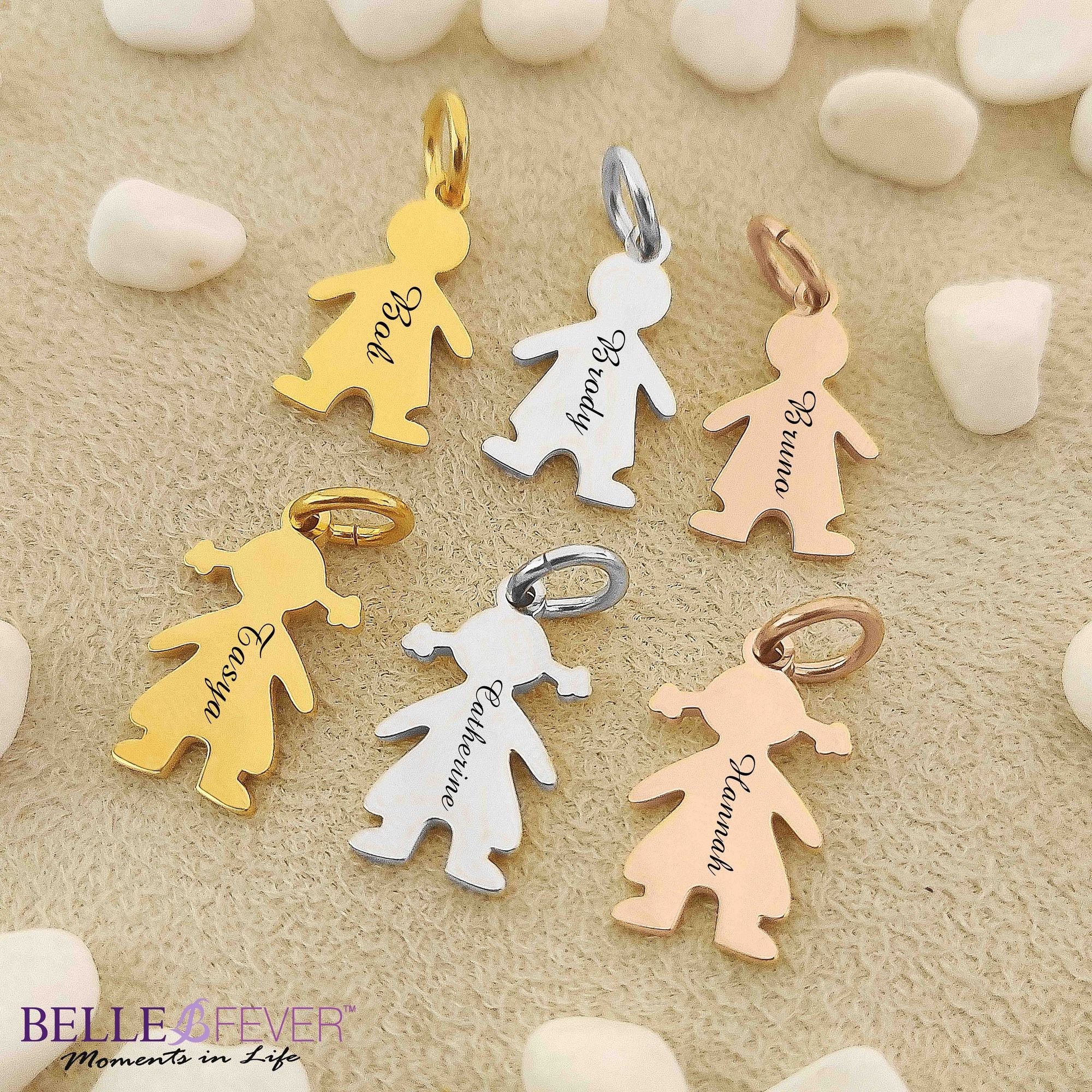 Additional Kids Charm Handwriting Font for Keyring - Keyrings by Belle Fever