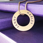 Always Forever Washer Necklace - Memorial & Cremation Jewellery by Belle Fever