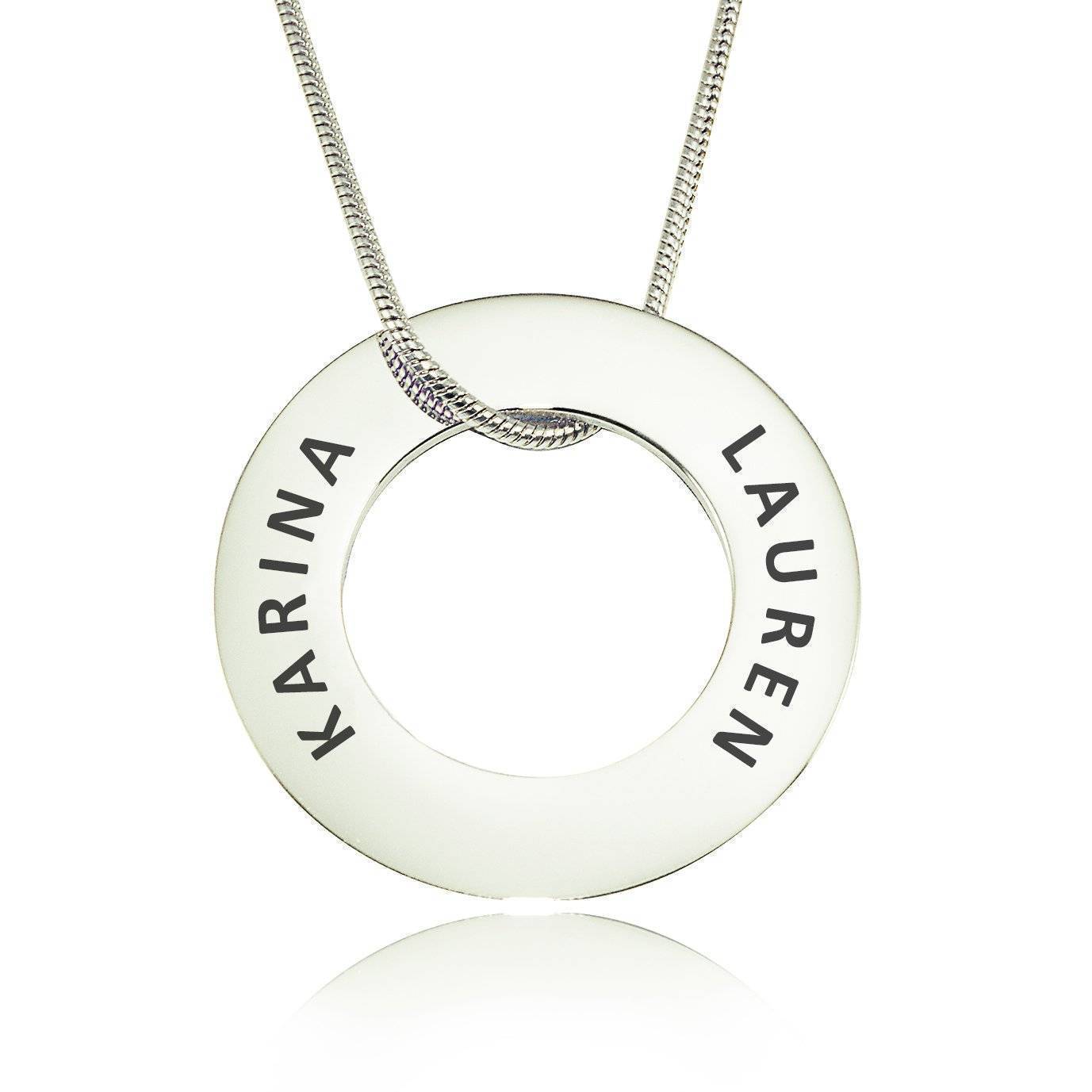 Always Forever Washer Necklace - Memorial & Cremation Jewellery by Belle Fever