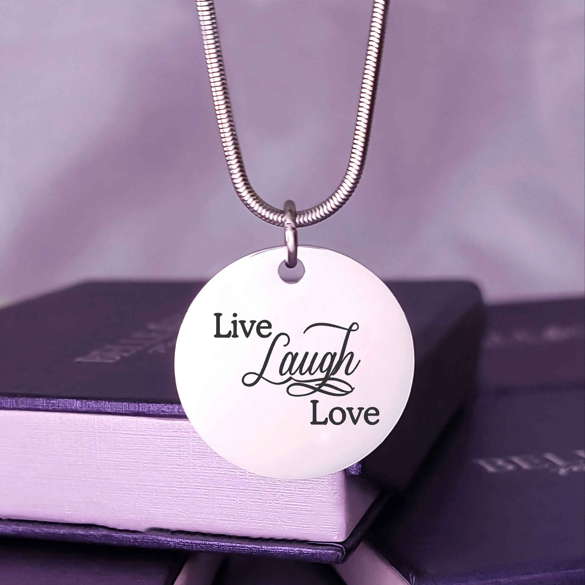 Live Laugh Love Necklace (Not Personalised) - Mothers Jewellery by Belle Fever