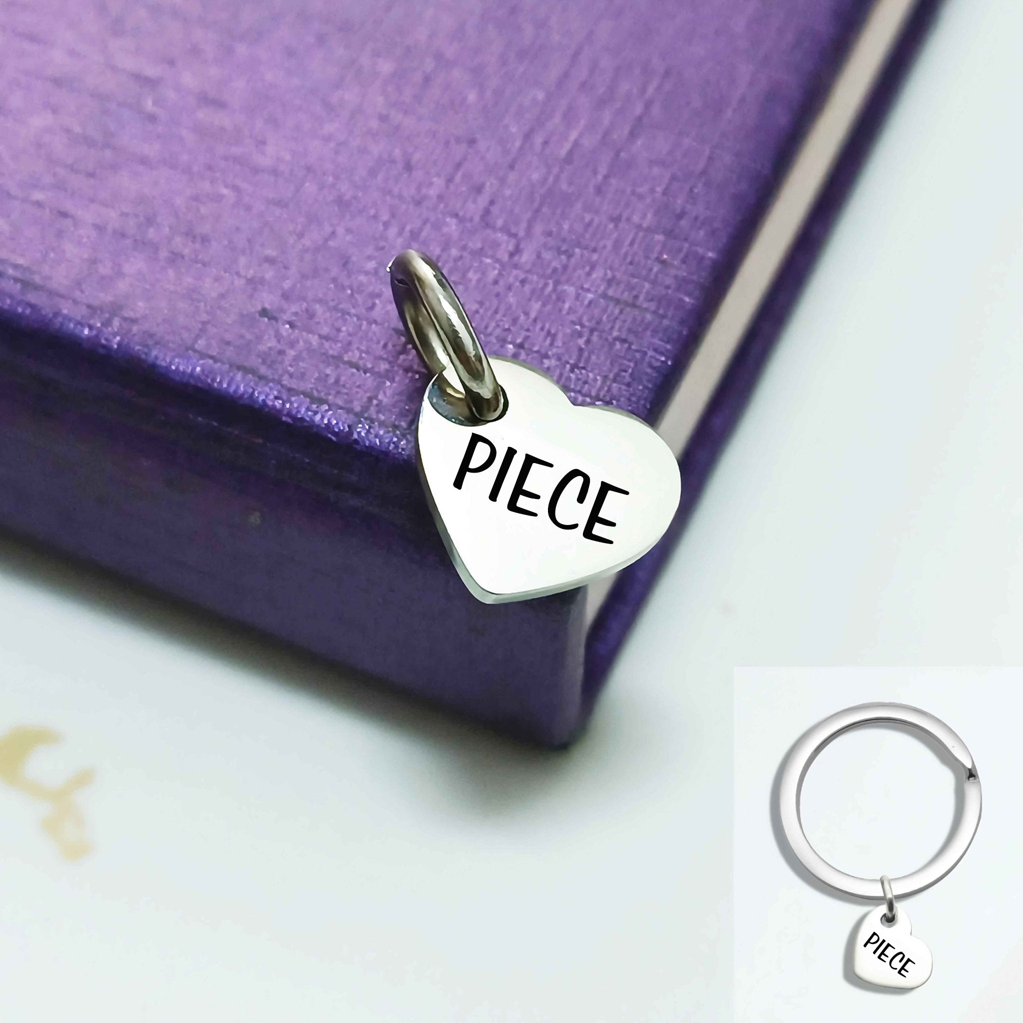 Missing Heart Charm for Keyring - Keyrings by Belle Fever