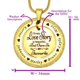 Sparkling Love Story Necklace - Mothers Jewellery by Belle Fever