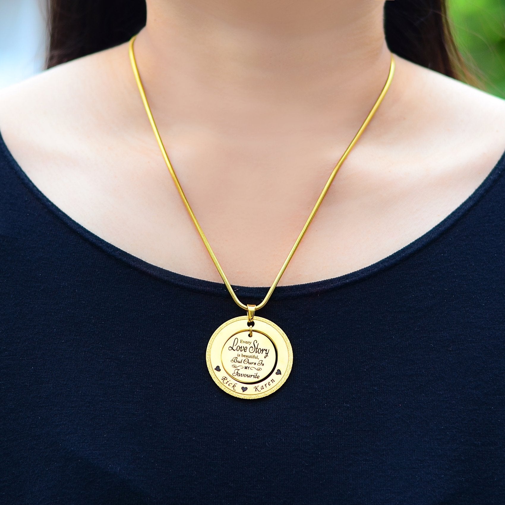 Sparkling Love Story Necklace - Mothers Jewellery by Belle Fever