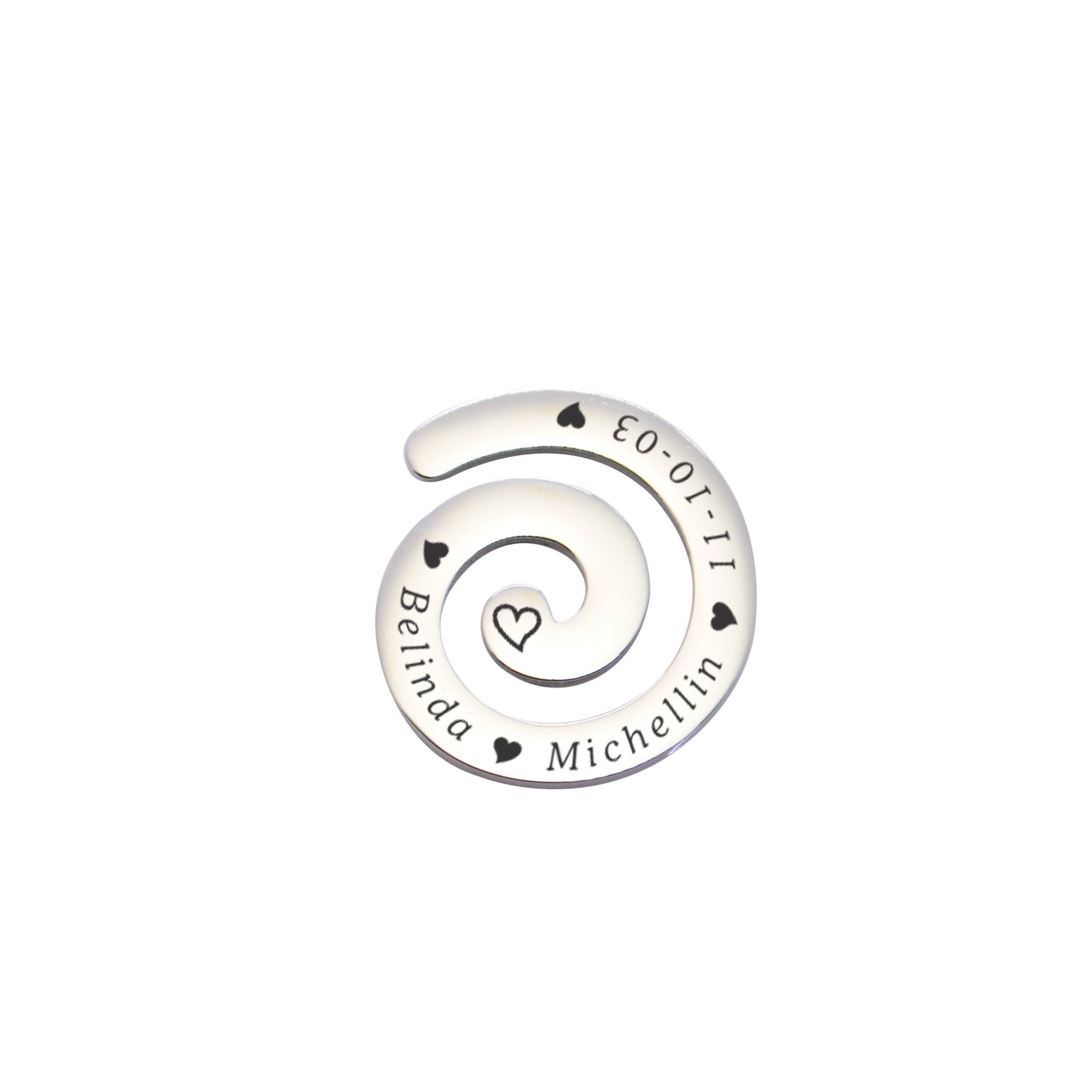 Swirl Charm Medium 30mm for Dream Locket - Floating Dream Lockets by Belle Fever