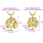 Tree of My Life Birthstones | Personalised Necklace with Names - Family Tree Necklaces by Belle Fever