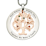 Tree of My Life Washer Birthstones | Personalised Necklace - Family Tree Necklaces by Belle Fever