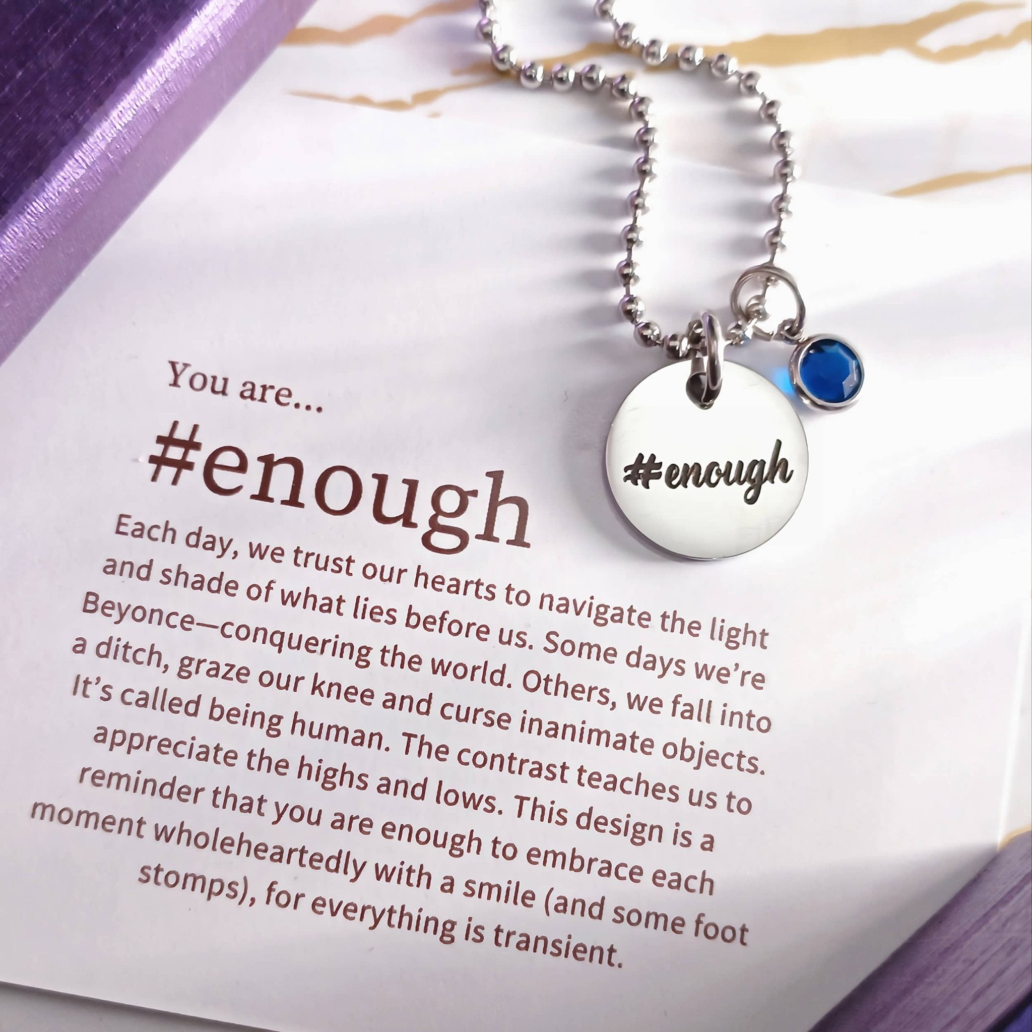 You are #Enough Necklace - ARTI by Belle Fever