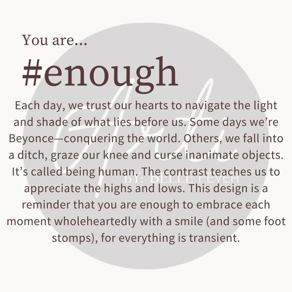 You are #Enough Necklace - ARTI by Belle Fever