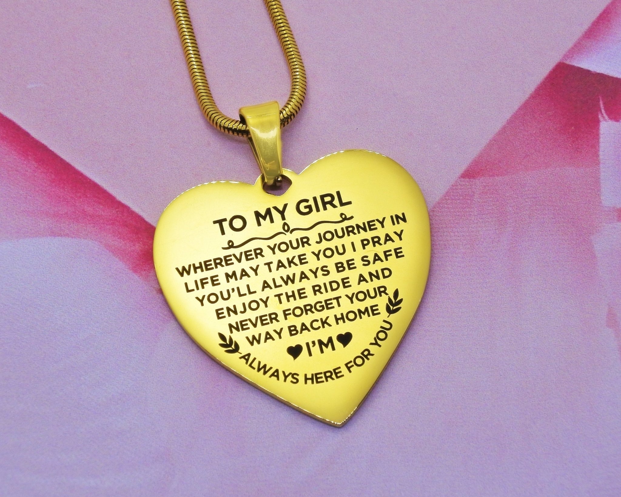 Heart Necklace - Always Here For You - BELLE FEVER