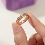 Rose Gold Personalised Ring by Belle Fever, a sentimental keepsake for loved ones.