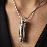 Cylinder Cremation Necklace