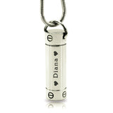 Cylinder Cremation Necklace