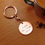 Disc Handwriting Keyring