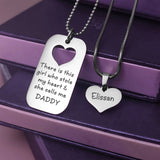 Father & Daughter Stolen Heart Dog Tag