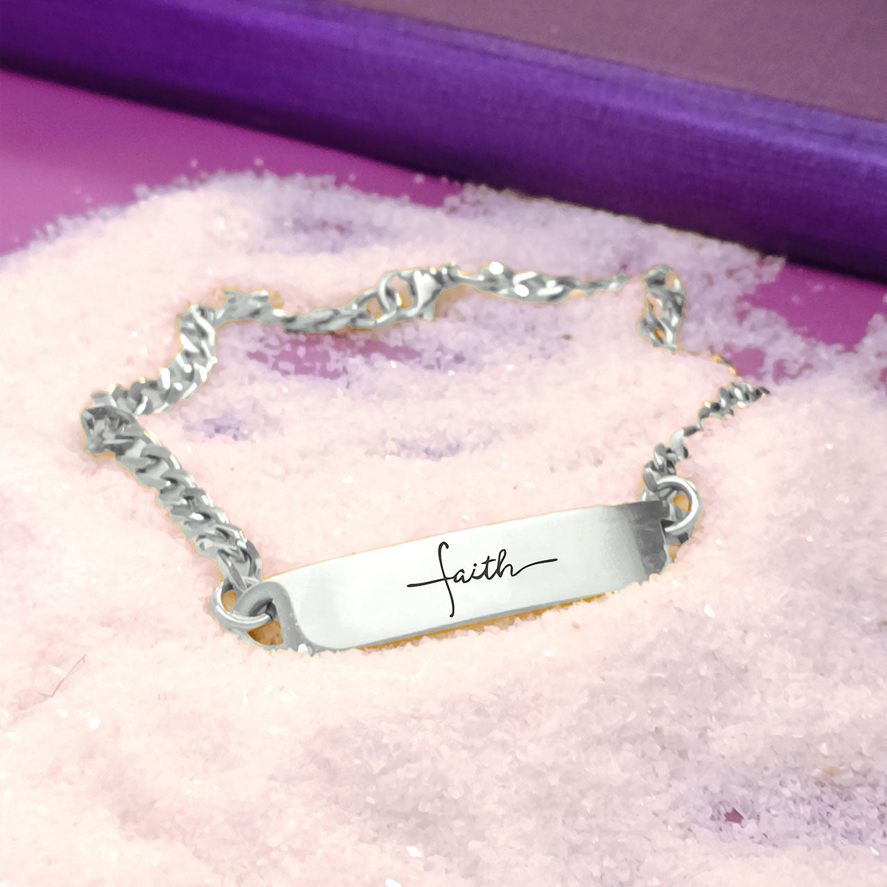 Inspirational Faith Bar Bracelet