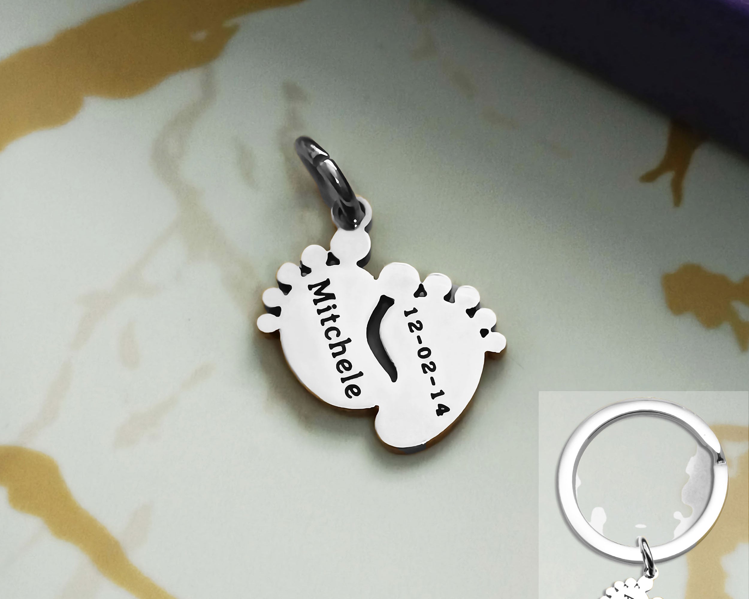 Feet Charm for Keyring