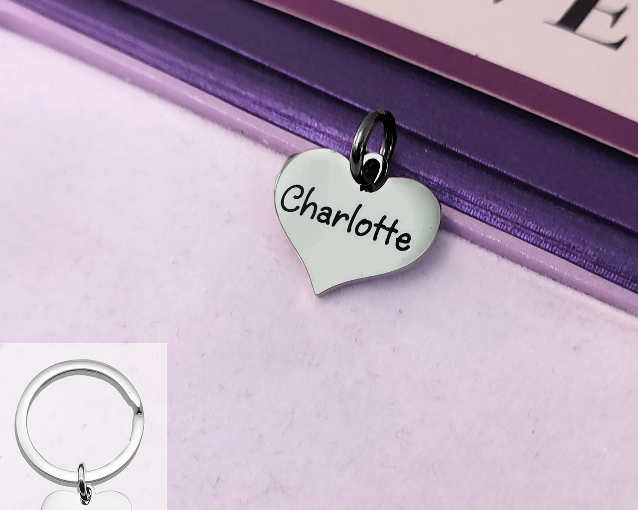 Heart Charm for Keyring