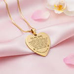 Gold Heart Necklace Always Here For You  by Belle Fever, a perfect keepsake gift for loved one