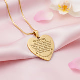 Gold Heart Necklace Always Here For You  by Belle Fever, a perfect keepsake gift for loved one