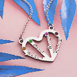 In My Heart Name Necklace (Birthstones Optional)