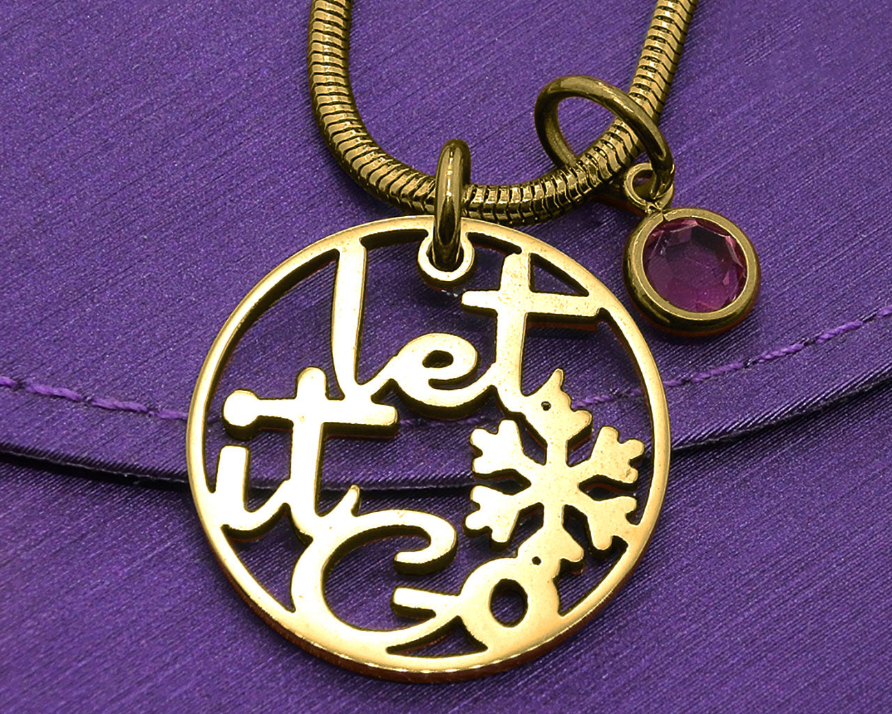 Let it GO Birthstone Necklace