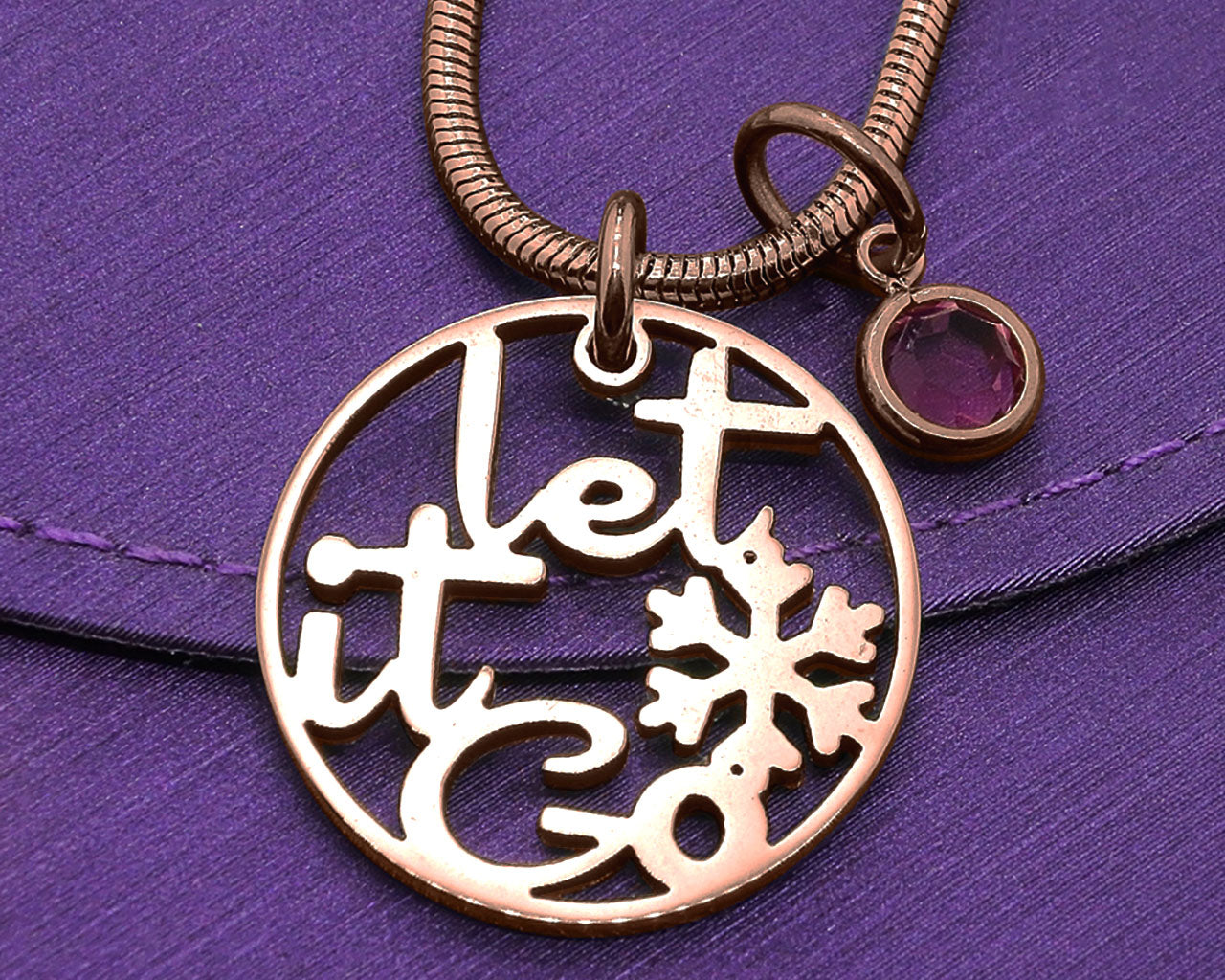 Let it GO Birthstone Necklace