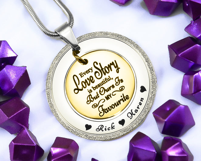 Sparkling Love Story Necklace
