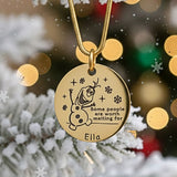 Melting Snowman Necklace