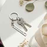 Belle Fever missing piece keychain on keys lifestyle, romantic couple jewellery, anniversary keepsake, meaningful daily carry reminder