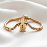 Belle Fever moments bracelet with girl charm on a white backdrop — a meaningful personalised keepsake for mums, grandmas, and families cherishing their little ones