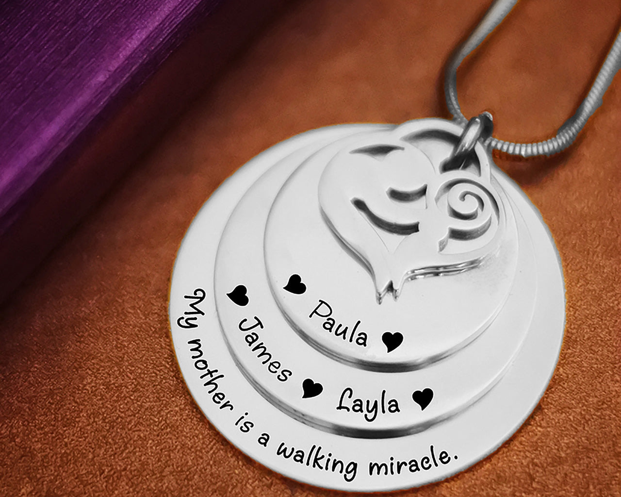 Mother's Disc Necklace