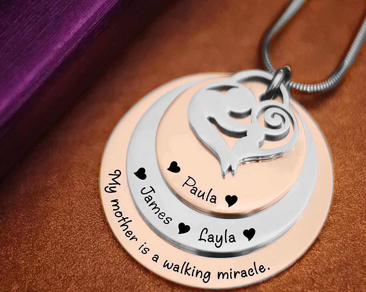 Mother's Disc Necklace