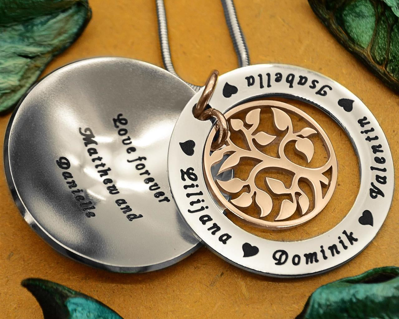 My Family Tree Dome Necklace