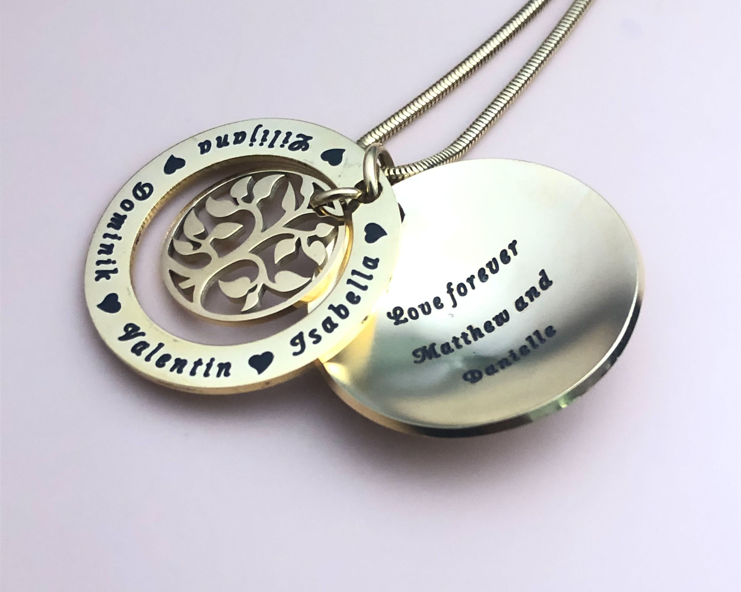 My Family Tree Dome Necklace