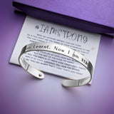 I am STRONG Cuff Bangle - SILVER