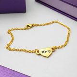 Gold art Name Bracelet - Bangles & Bracelets by Belle Fever, perfect gift for her