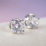 Round Stud Earrings