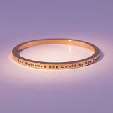 She Believed She Could | Inspirational Bangle