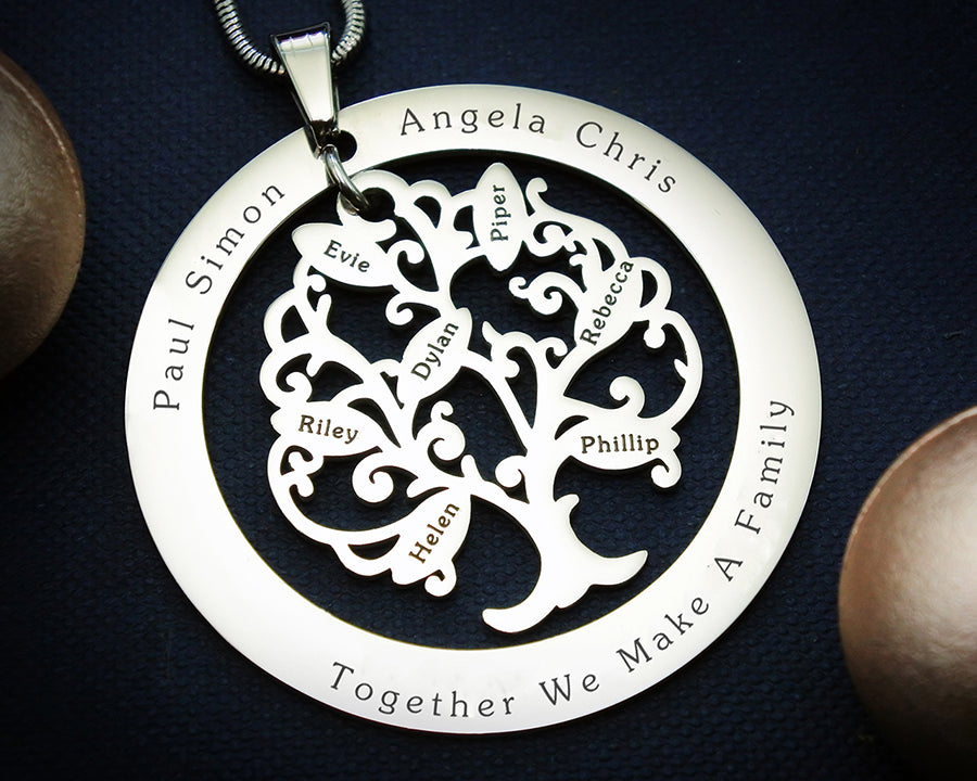Tree of My Life Necklace with Washer