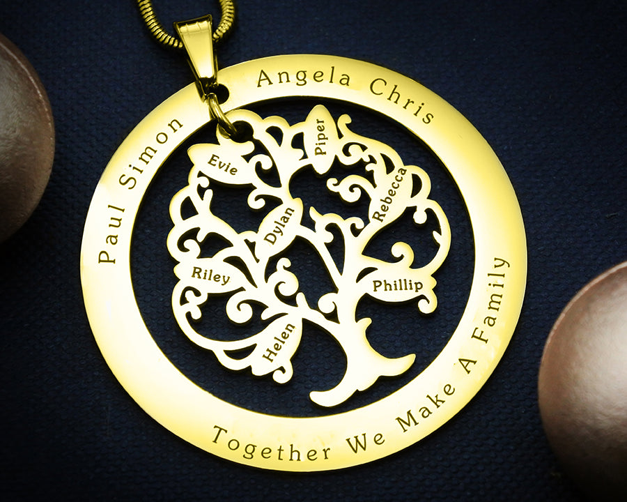 Tree of My Life Necklace with Washer