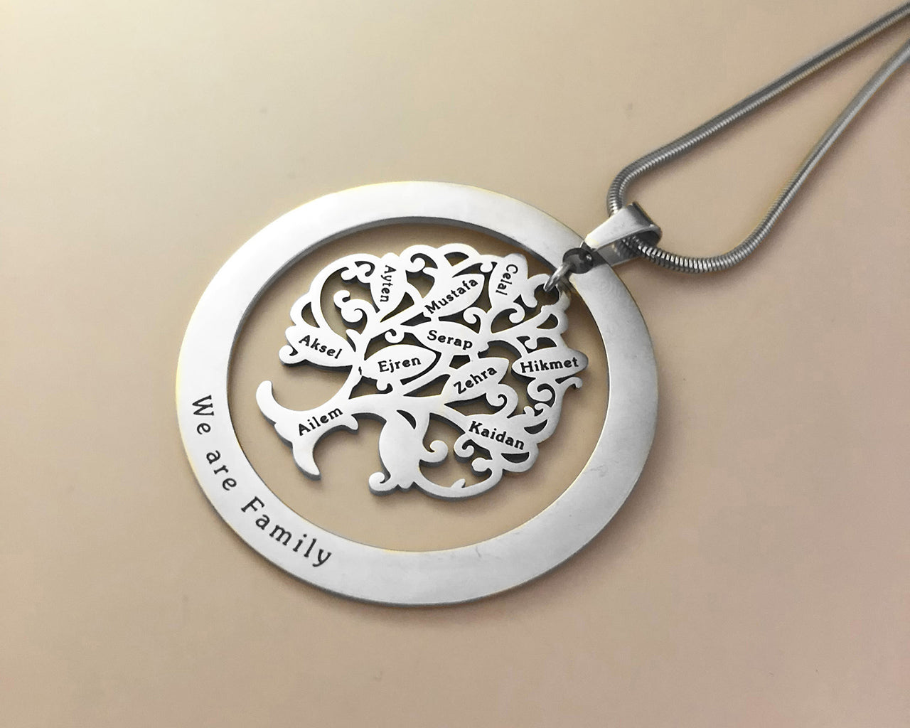 Tree of My Life Necklace with Washer