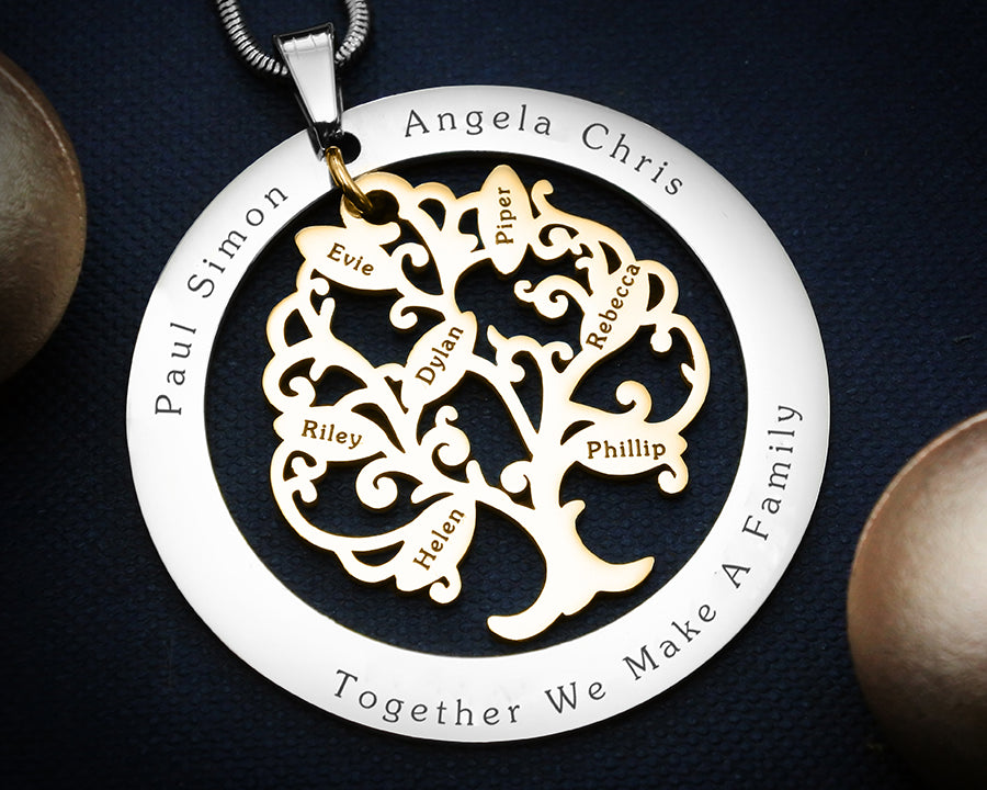Tree of My Life Necklace with Washer