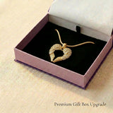 Angels Heart necklace presented in elegant jewelry gift box packaging