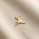 Gold ballet dancer charm for Dream Locket bracelet inspired by dance, passion, and graceful movement