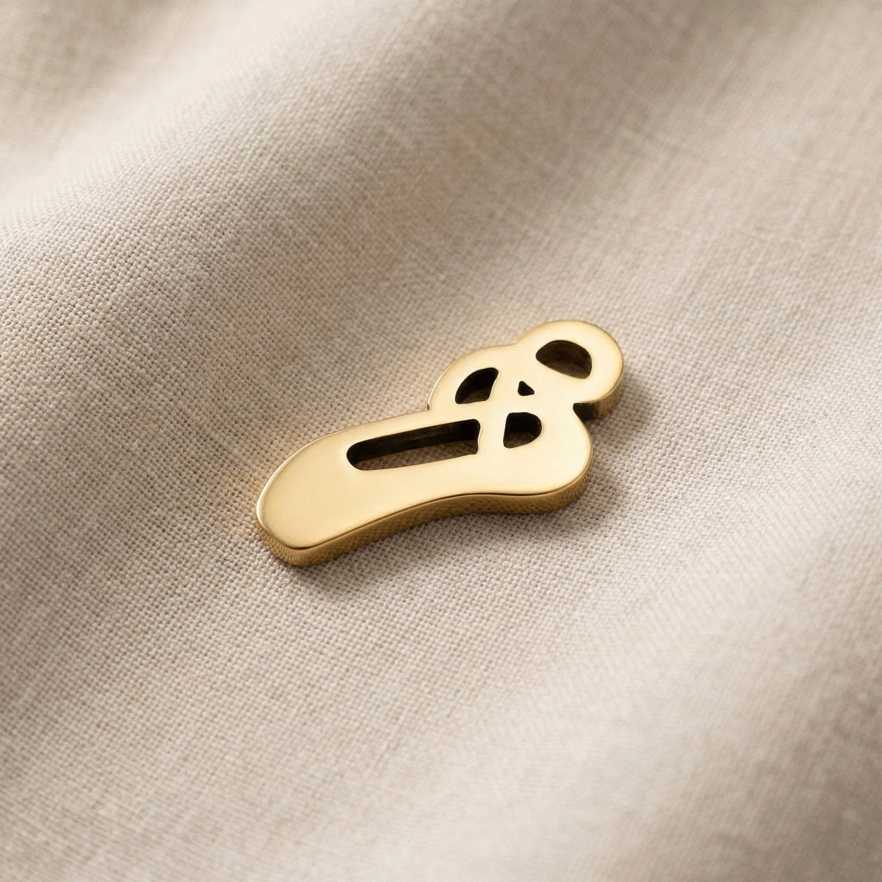 Gold ballet shoes charm for Dream Locket bracelet representing dance passion, dedication, and elegance