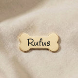 Personalized bone-shaped charm for Dream Locket bracelet designed for pet lovers and memorial keepsakes