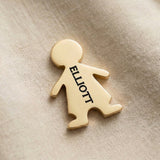 Personalized boy silhouette charm for Dream Locket bracelet with engraved name and family memory symbolism