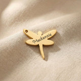 Gold dragonfly charm for Dream Locket bracelet symbolizing transformation, resilience, and emotional growth