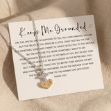 Keep me grounded necklace with message card, meaningful anchor jewellery gift for reassurance and strength